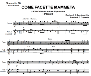 canzoni napoletane spartiti pianoforte pdf